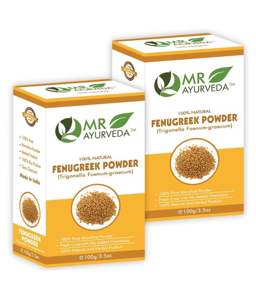     			MR Ayurveda Fenugreek (Methi) Powder Hair Scalp Treatment 200 g Pack of 2