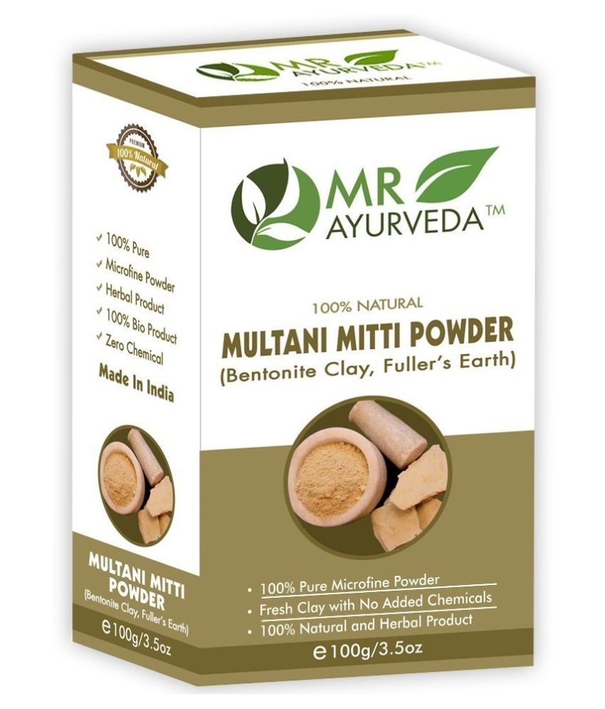     			MR Ayurveda Multani Mitti Powder for Clear & Healthy Skin Face Pack Masks 100 gm