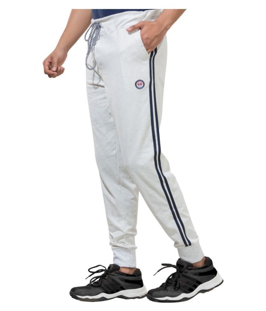 white cotton joggers womens