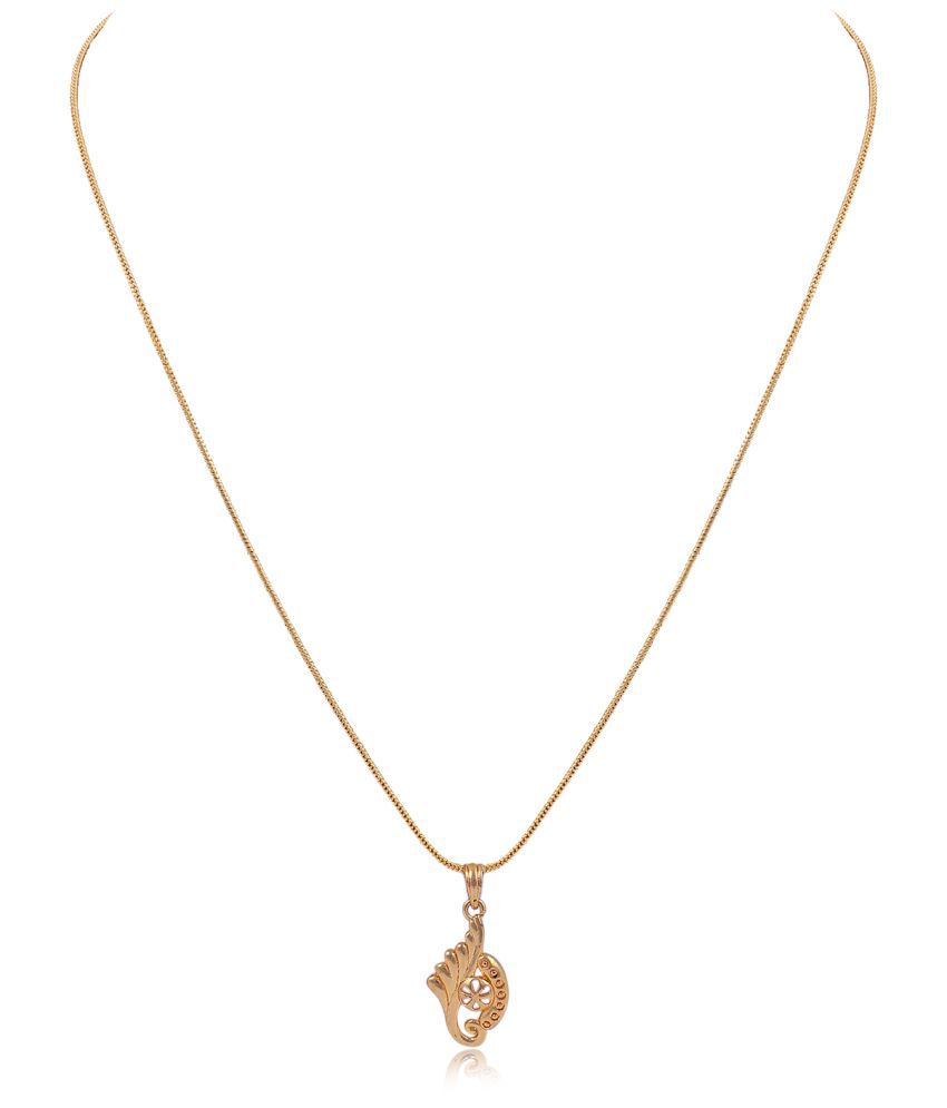     			Gilher Gold Plated Daily Wear Pendent Chain For Women And Girls