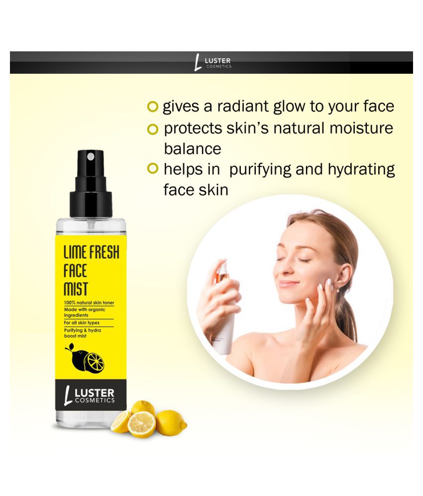 Luster Cosmetics Lime Fresh Face Mist Skin Tonic 115 mL
