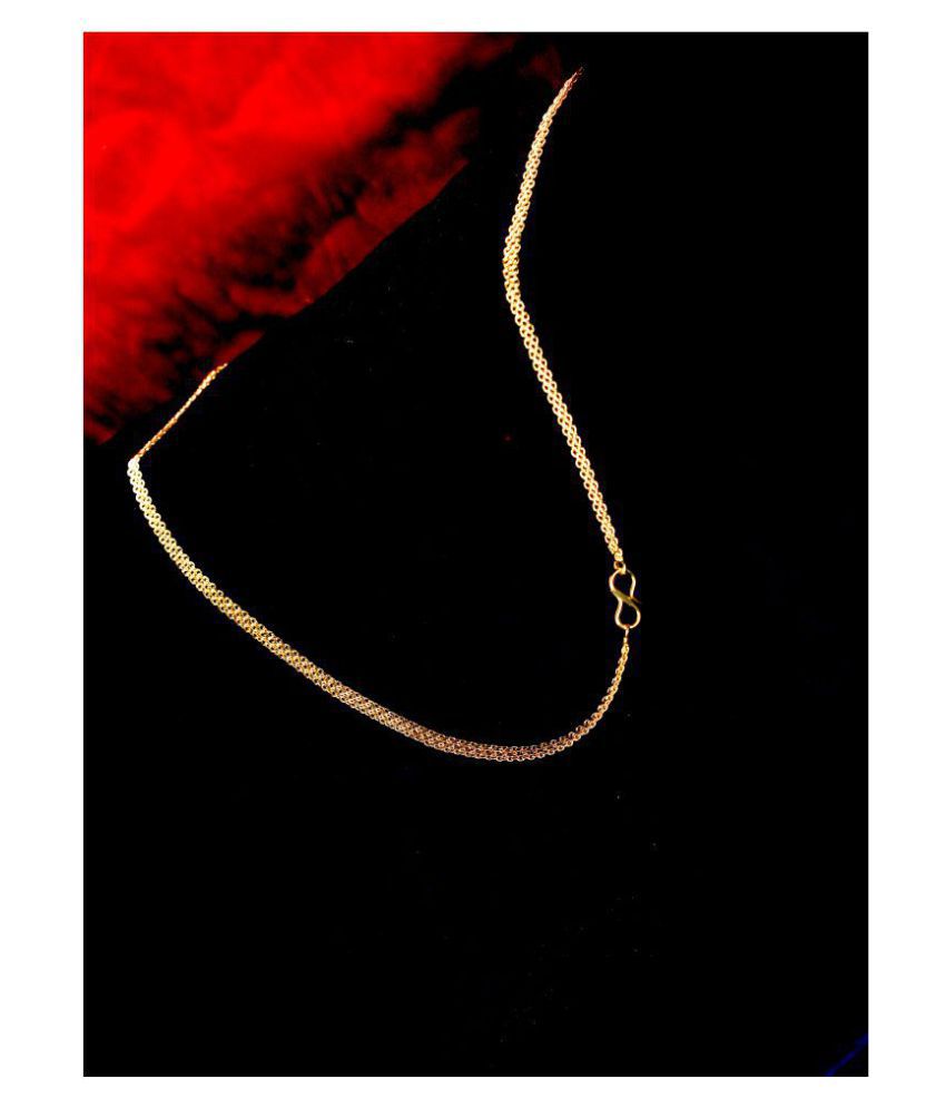     			Shankhraj Mall Gold Plated Mens Women Necklace Chain-10057