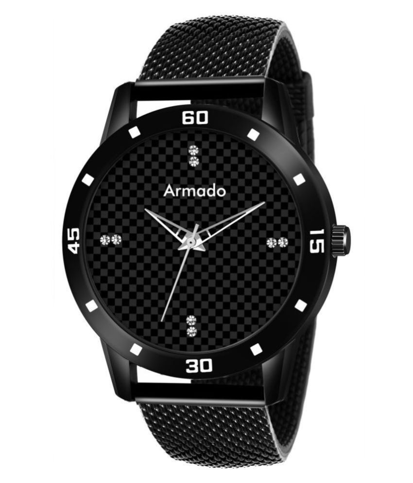     			Armado - Black Rubber Analog Men's Watch