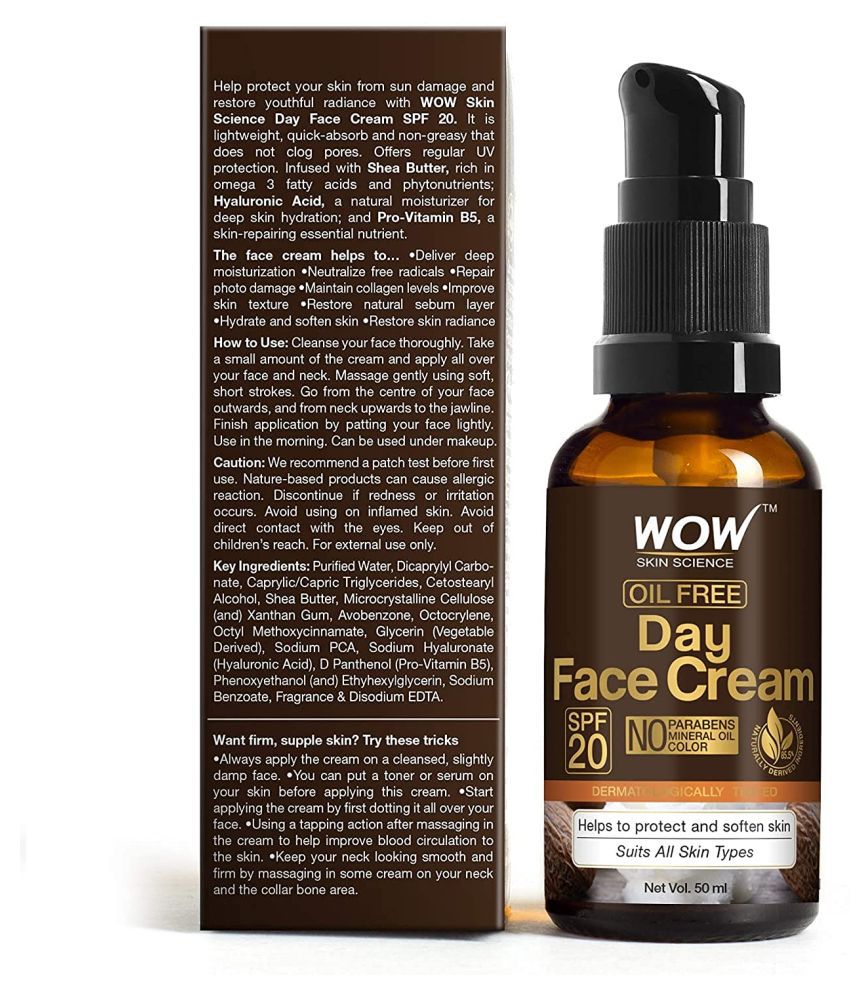     			WOW Skin Science Day Face Cream - 50mL