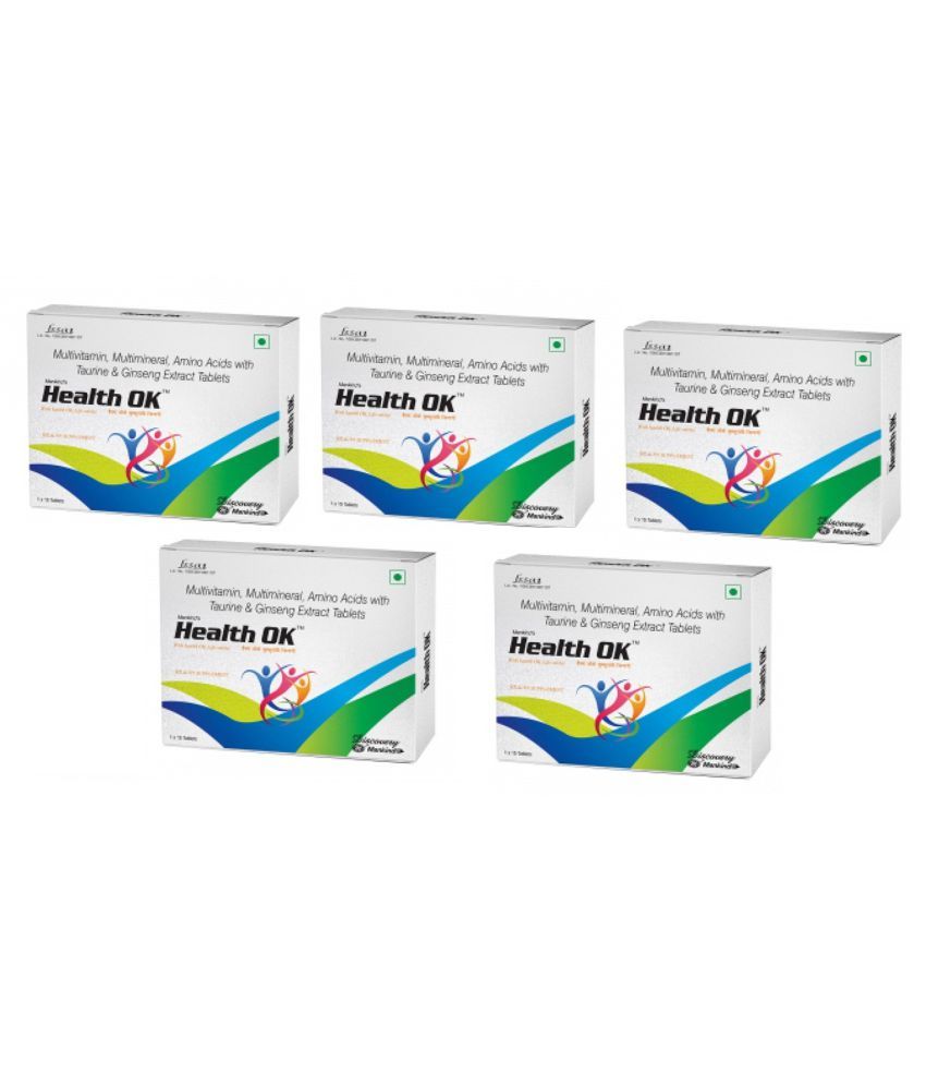 Health Ok Multi Vitamins Mineral 5 Strips X 15 Tablets 75 No S Multivitamins Tablets Buy Health Ok Multi Vitamins Mineral 5 Strips X 15 Tablets 75 No S Multivitamins Tablets At