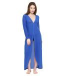 N-Gal Polyester Nighty & Night Gowns - Blue