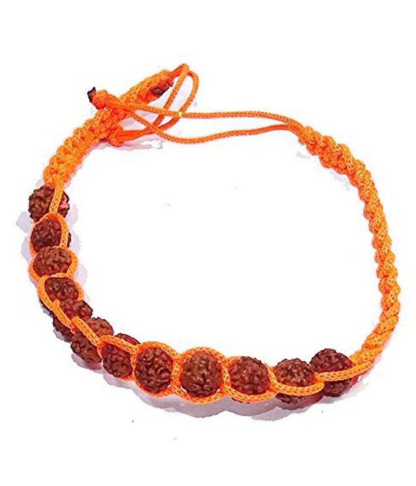     			5 mukhi Rudraksha Brcaelet Combo of 3 Original rudraksha beads Bracelet / stylish rudraksha bracelet