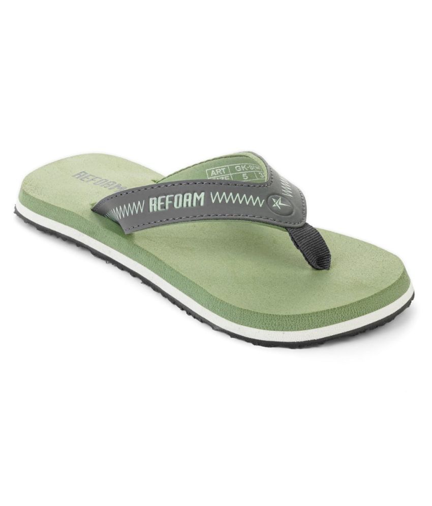     			REFOAM Olive Slippers