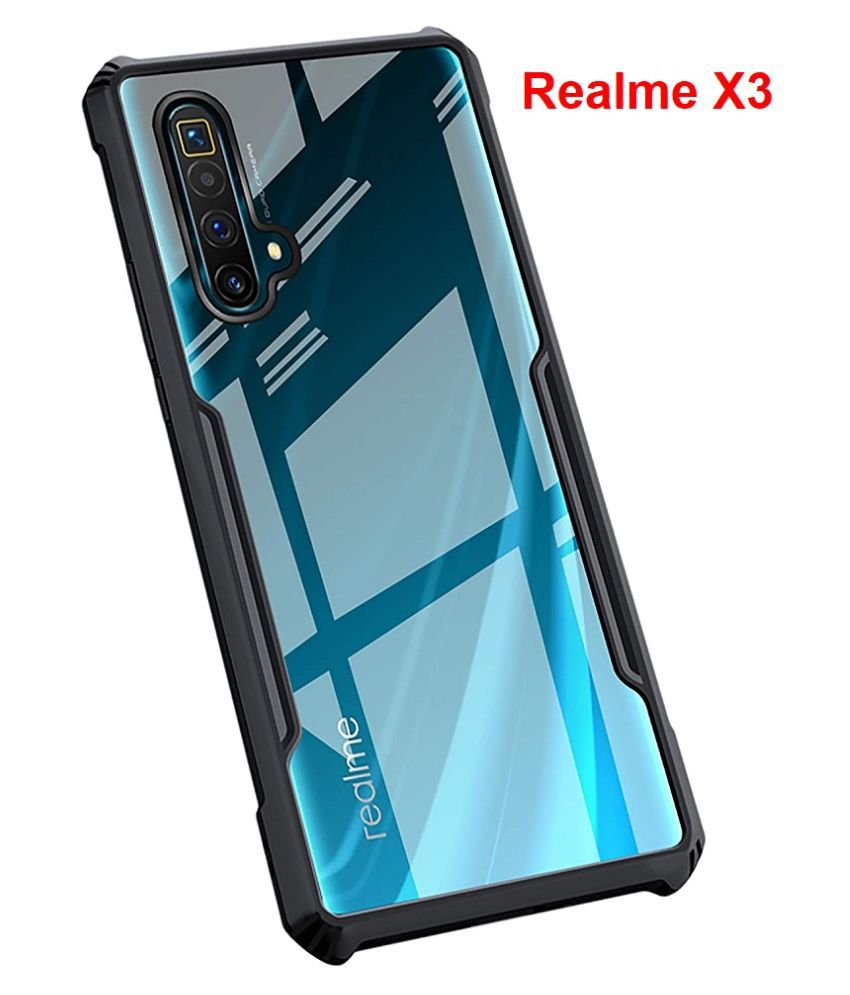     			Realme X3 Shock Proof Case JMA - Transparent Hybrid TPU Bumper Case