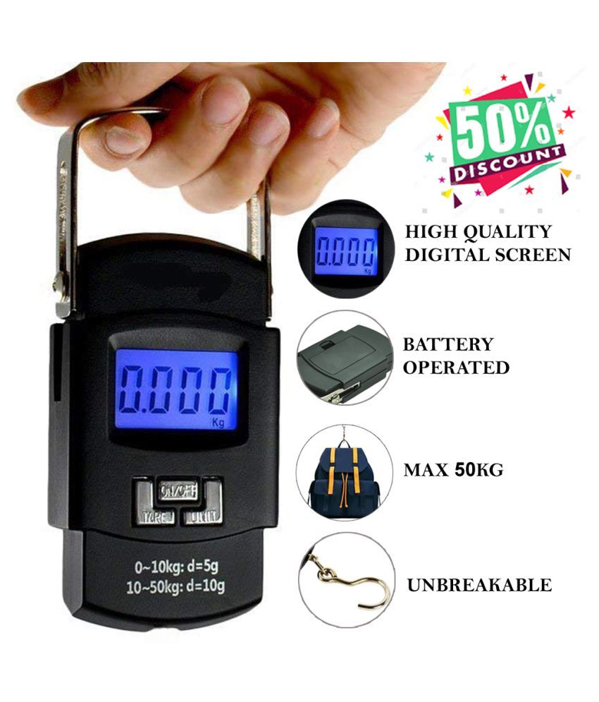 Electronic Digital Multi Purpose Hanging Weighing Scale up to 50Kg A08