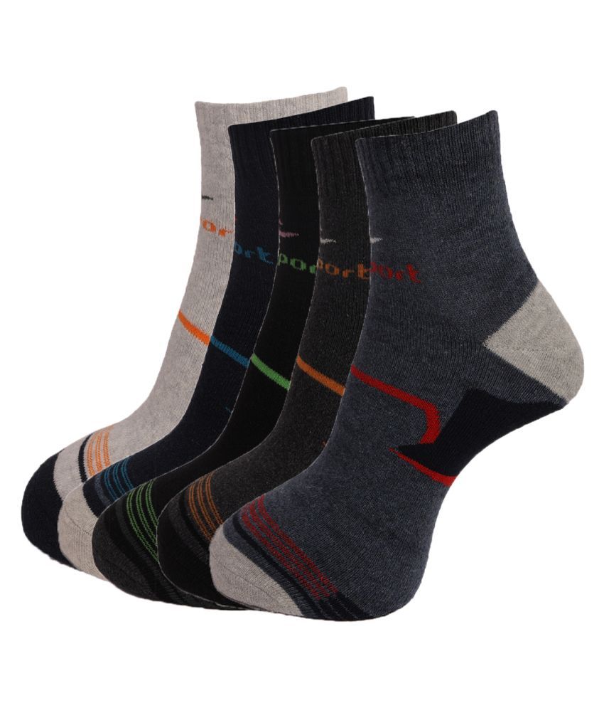     			Dollar Socks Multi Casual Ankle Length Socks Pack of 5