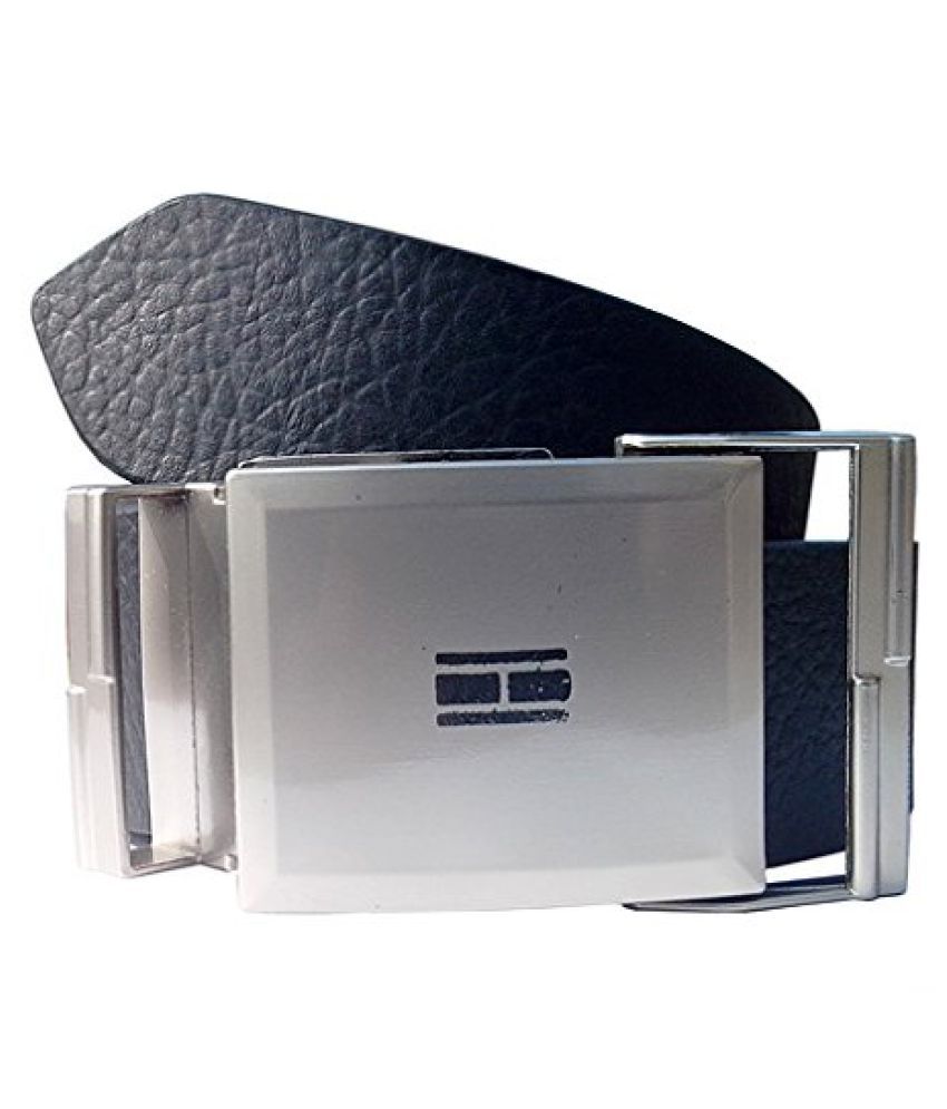     			Loopa Black Leather Formal Belt