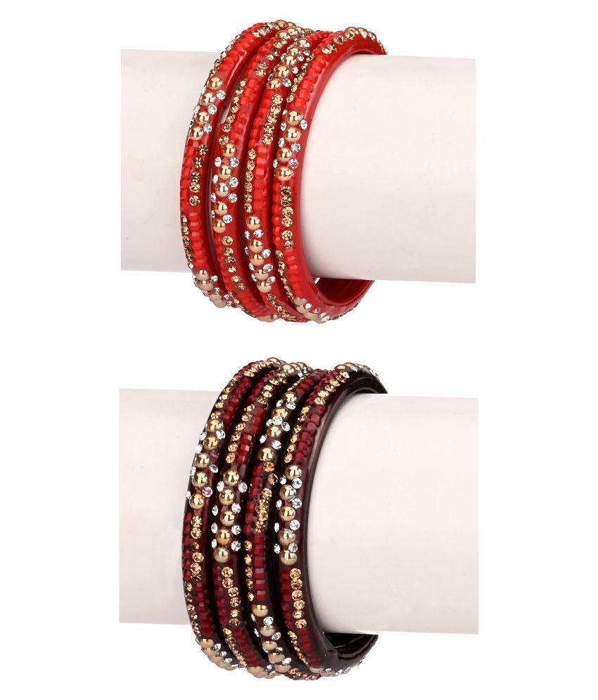     			Somil Designer And Attractive Wedding Fancy Glass Bangle Set For Party, Marriage, Function And Daily Use