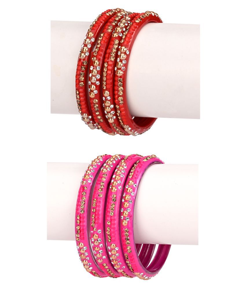     			Somil Designer And Attractive Wedding Fancy Glass Bangle Set For Party, Marriage, Function And Daily Use
