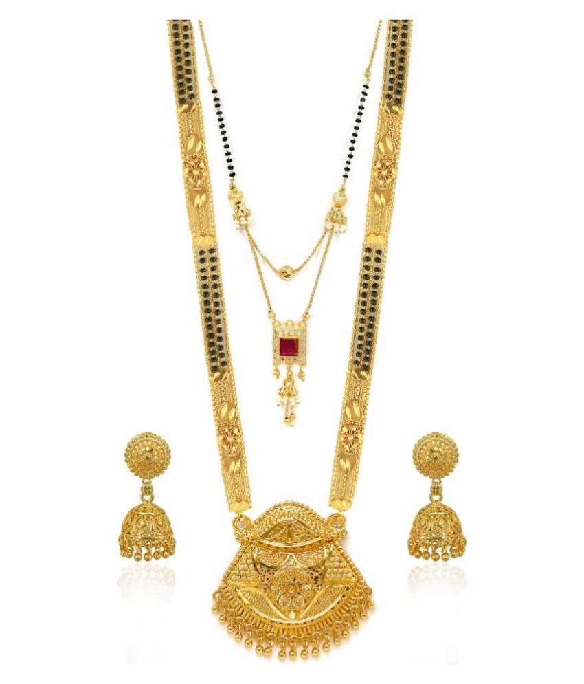     			Brass Gold-plated Jewel Set  (Gold)