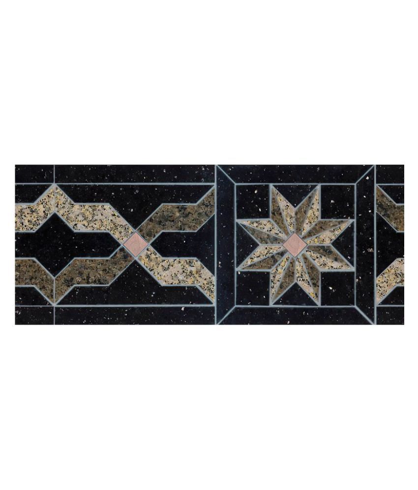     			WallDesign Marble Stone Inlay Pattern - 8 cm W x 610 cm L Nature Sticker ( 610 x 8 cms )
