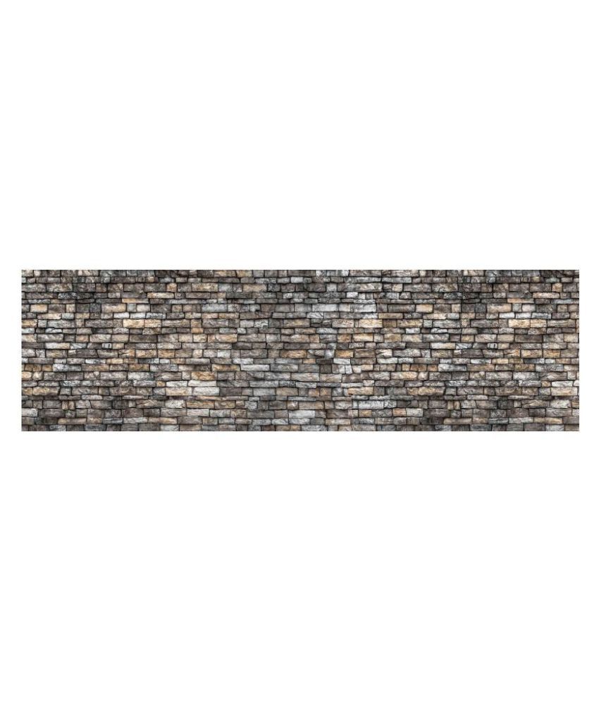     			WallDesign Natural Stone Brick - 8 cm W x 610 cm L Nature Sticker ( 610 x 8 cms )