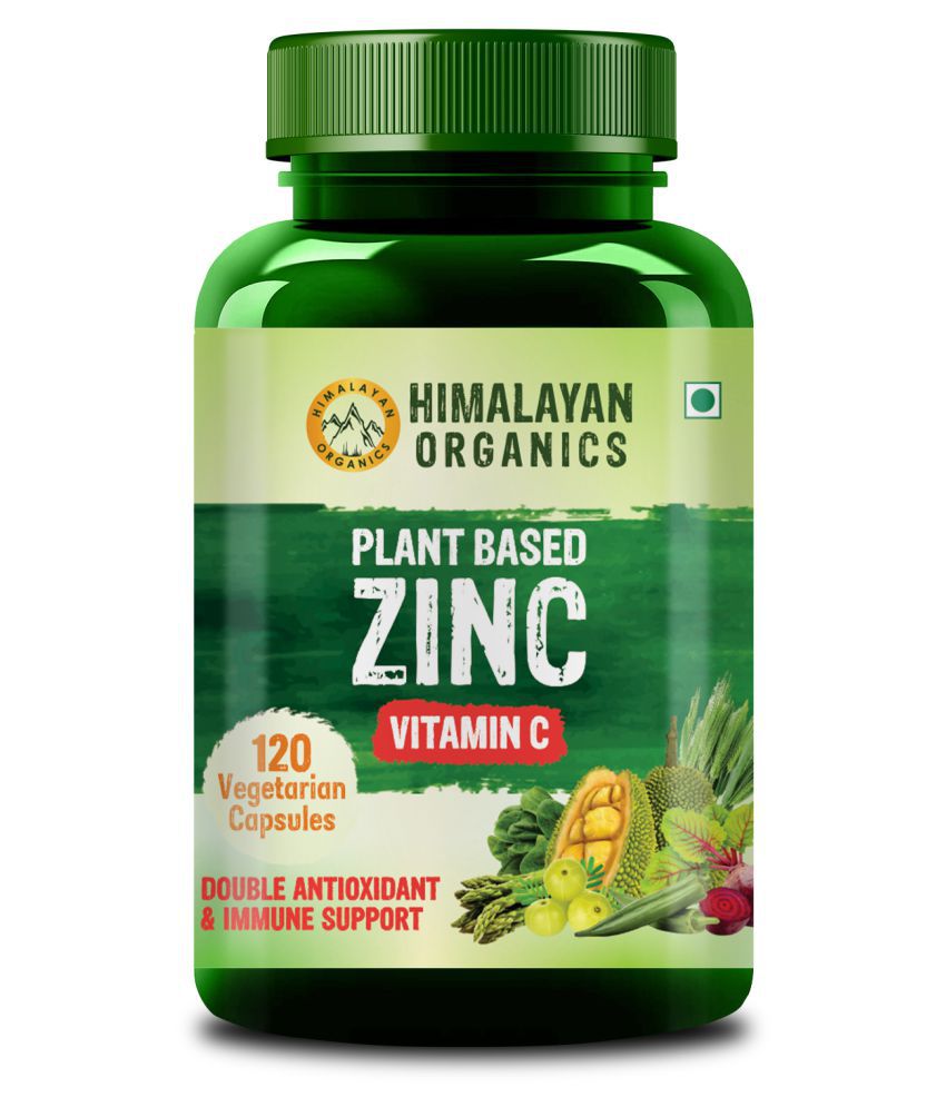     			Himalayan Organics Plant Based Zinc with Vitamin C 120 no.s Multivitamins Capsule