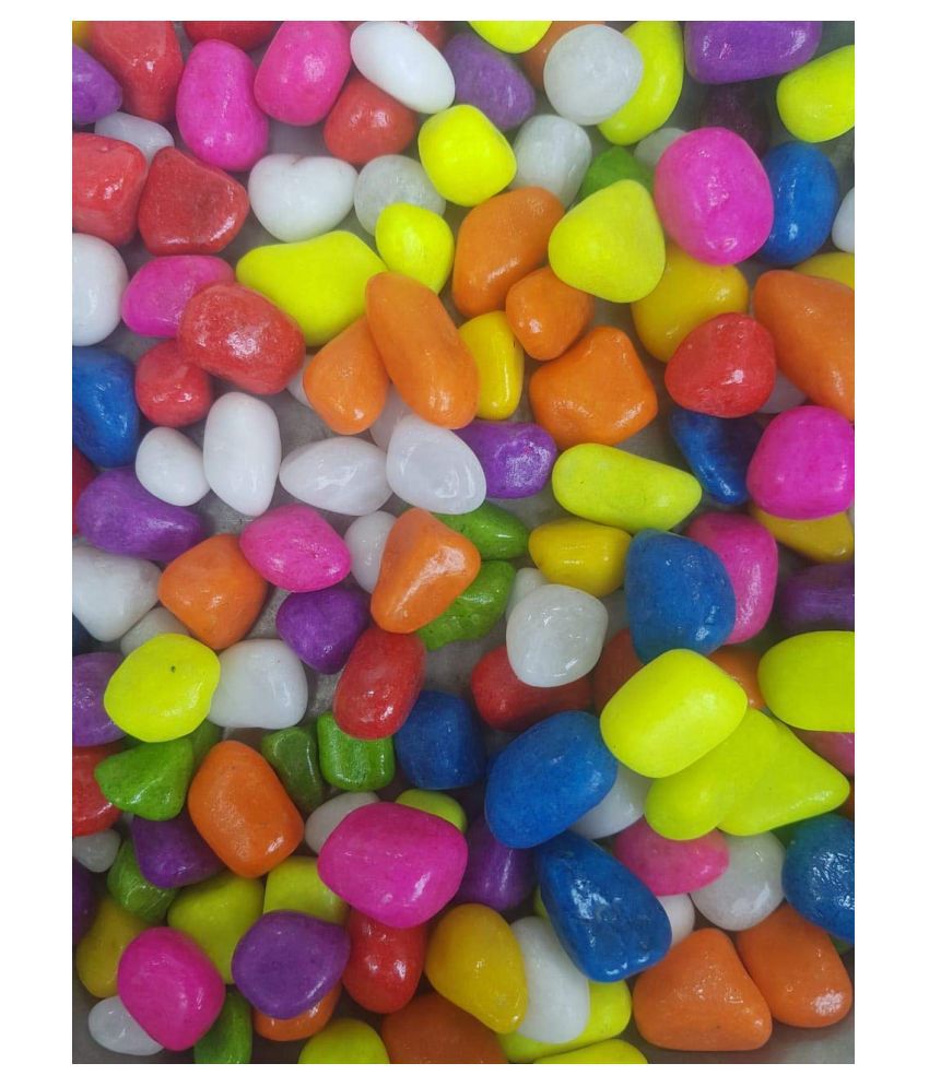     			Somil Multicolor Pabbles/Stone For Garden, Plants, Aquarium & Home Decor Wt. 450g