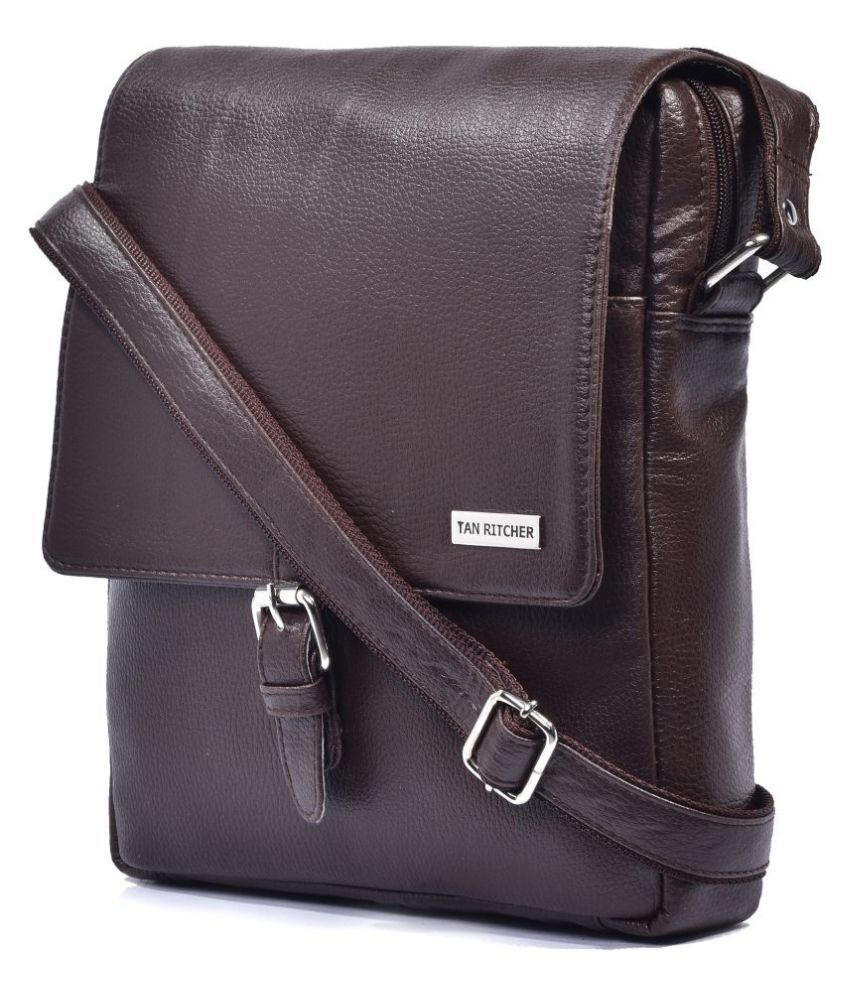 Tan Ritcher Sling bags for men Brown Office Messenger Bag - Buy Tan ...