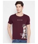 Duke - Maroon Cotton Blend Slim Fit  Men's T-Shirt ( Pack of 1 )