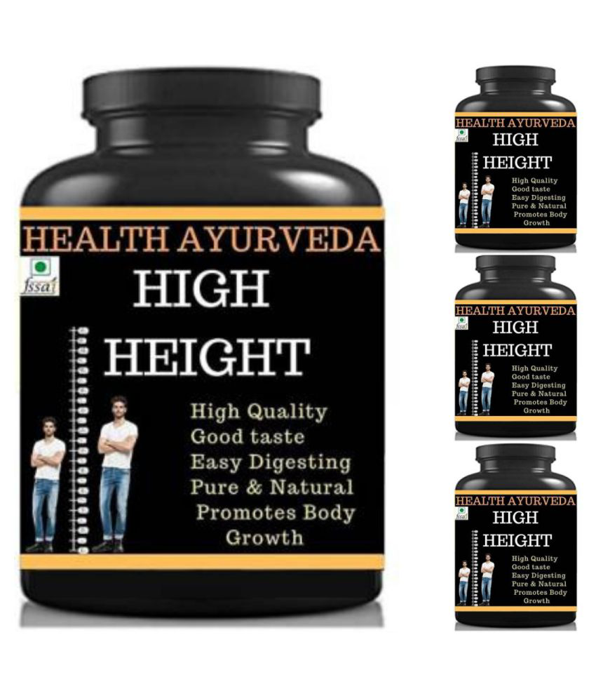     			Health Ayurveda high height chocolate flavor 0.4 kg Powder Pack of 4
