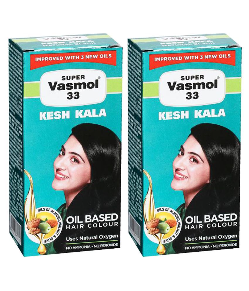 Super Vasmol 33 Kesh Kala Hair Colour 50ml Root Touch Ups Haair Color Black  100 mL: Buy Super Vasmol 33 Kesh Kala Hair Colour 50ml Root Touch Ups Haair  Color Black 100