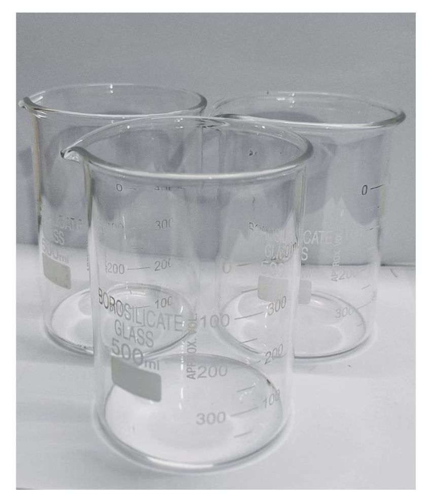     			Borosilicate Glass Beakers 500ml (pack of 6 pcs box)