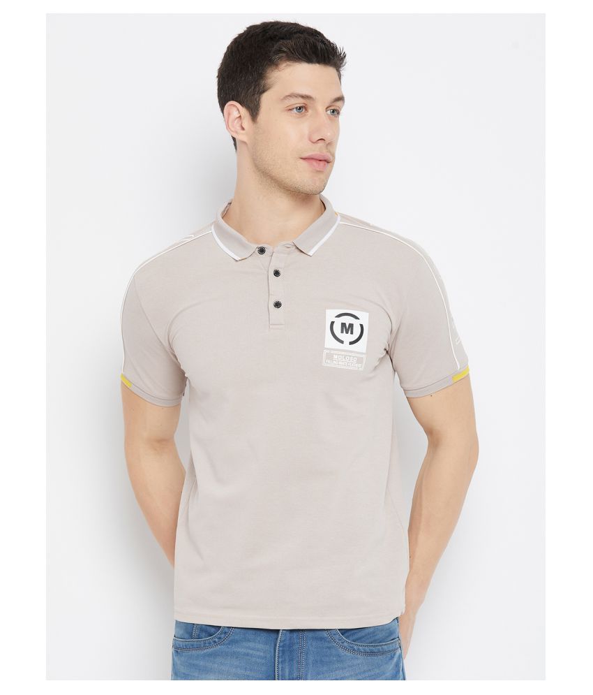     			Duke Grey Plain Polo T Shirt