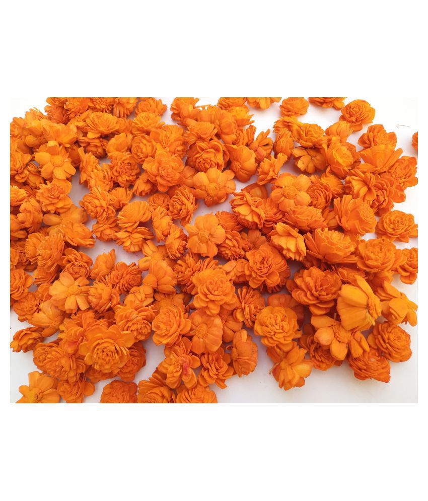     			Fab n Style Rose Orange Artificial Flowers - Pack of 1