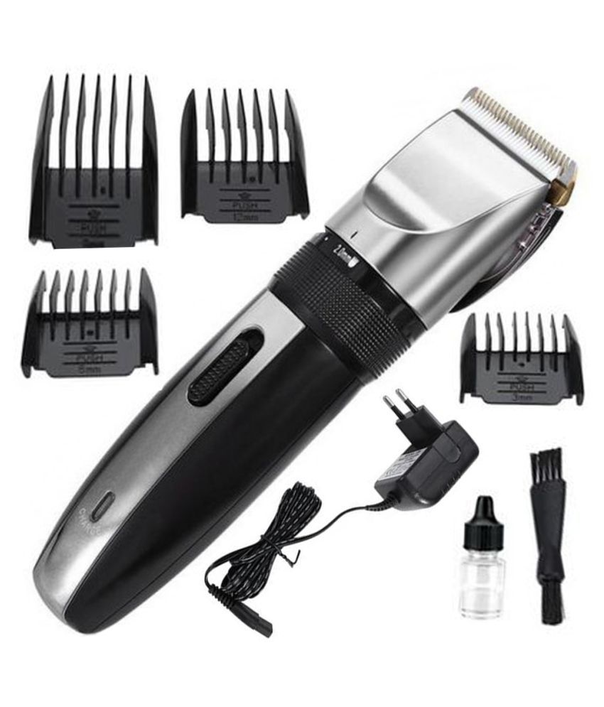     			Adjustable Rechargeable Hair Trimmer Clipper - Black Multi Casual Combo