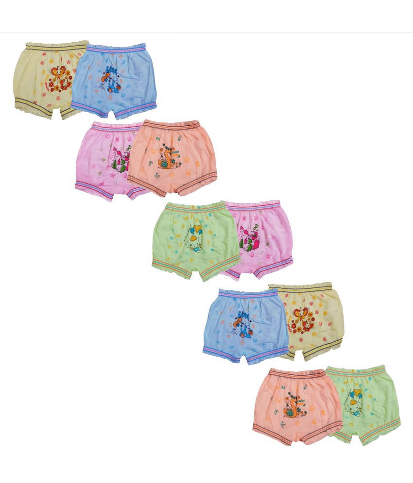 Girls Bloomer Multicolor Pack Of 10
