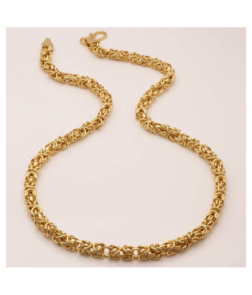     			Happy Stoning 22 kt Gold Plated Designer Chain for Men (20 inch)