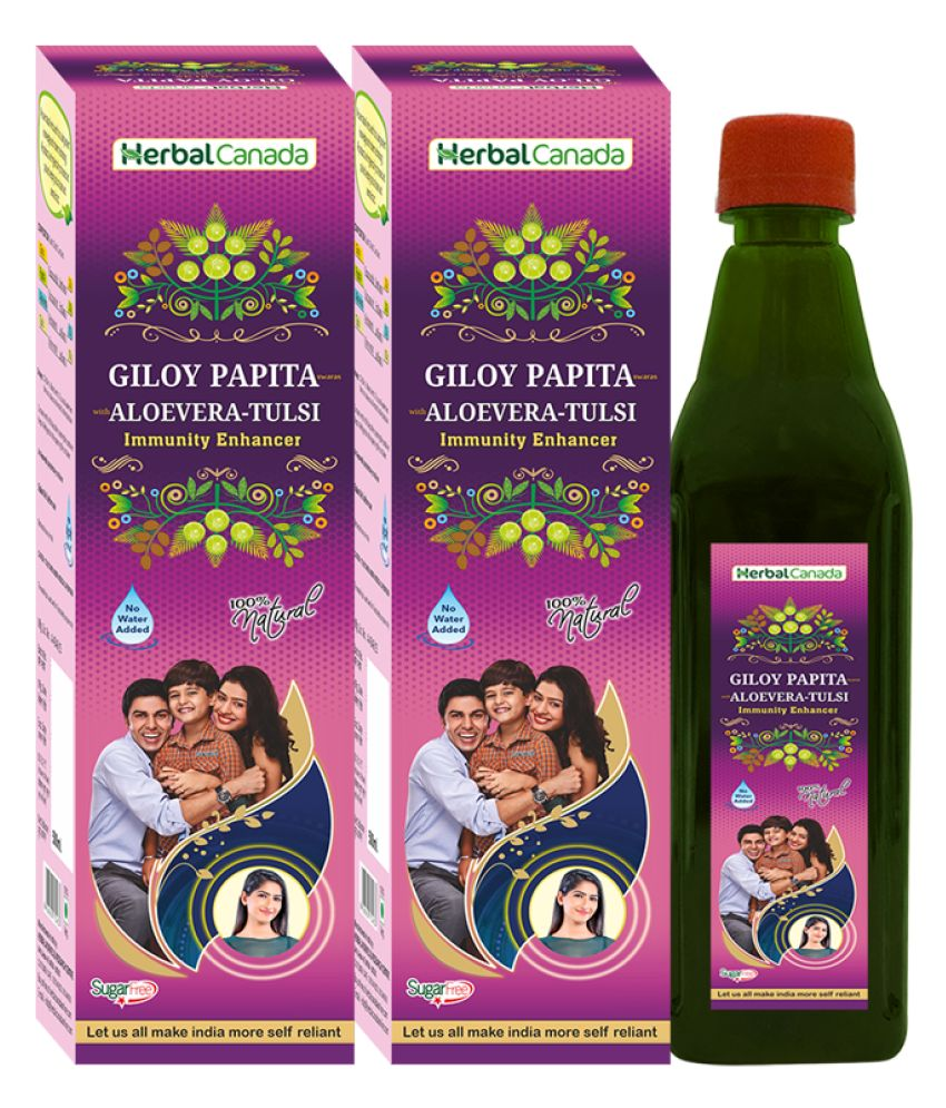     			Herbal Canada Giloy Papita Ras Liquid 500 Ml Pack of 2