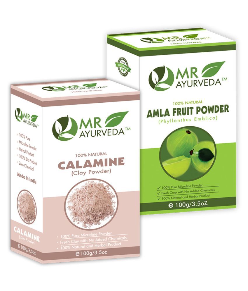 Mr Ayurveda Herbal Calamine Powder And Amla Powder Face Pack Masks 200 Gm