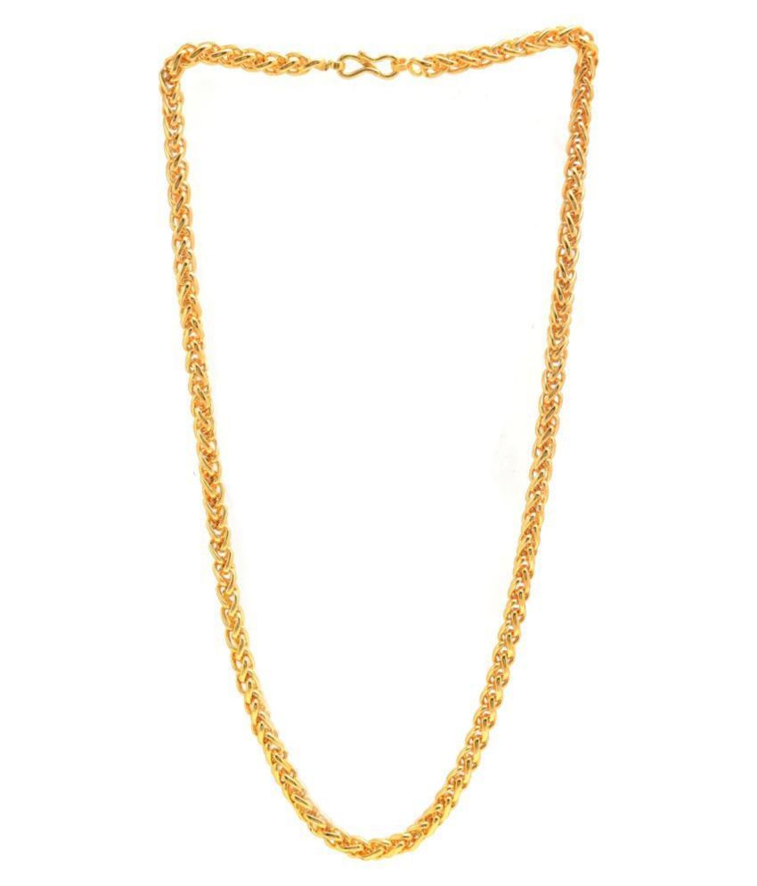 Mens Trendy Artificial Gold Plated Chain. high Quality gold plated