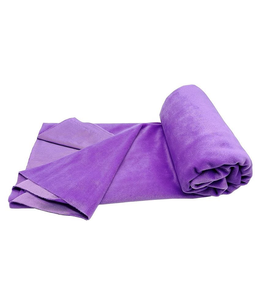    			PRANSUNITA Super Soft Velvet Finish Polar Fleece Felt Fabric, Size 39 x 32 inch used in Home Decor, Cushions & DIY Soft Toys making, Dresses, Art & Craft, Jackets, Booties  etc Color – Purple
