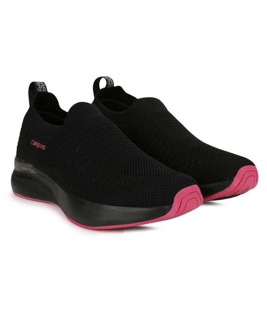     			Campus Black Running Shoes