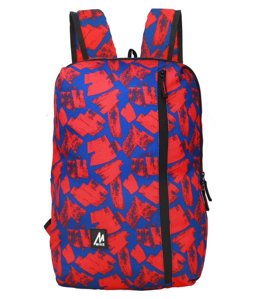     			MIKE Red 22Litres School Bag for Boys & Girls
