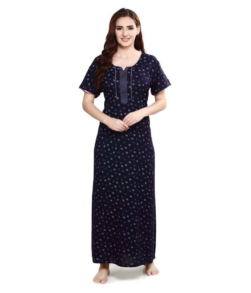 Buy TipTop Dreams Alpine Nighty & Night Gowns - Navy Single Online at ...