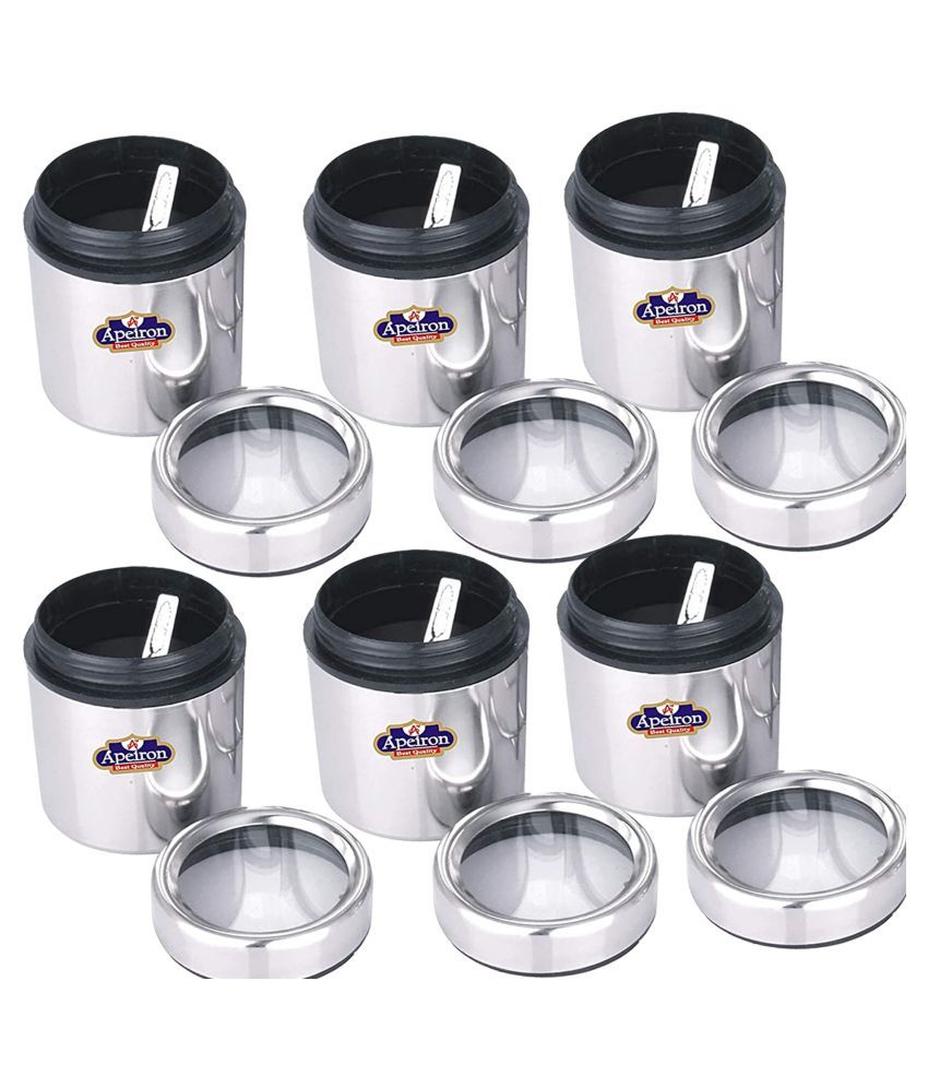     			APEIRON Big dabba 6 Steel Food Container Set of 6 400 mL