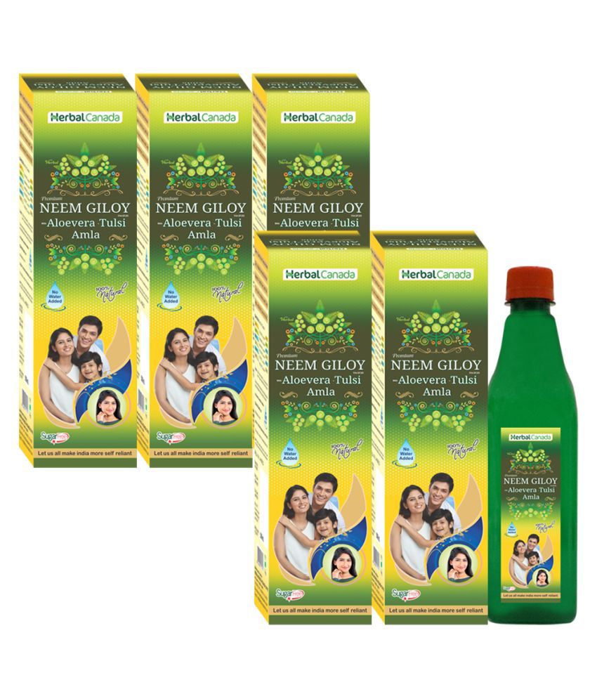 Herbal Canada Neem Giloy Liquid 1 l Pack Of 5