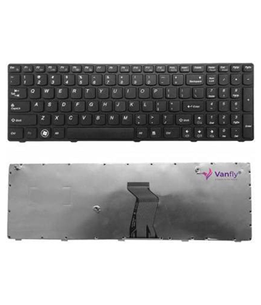 VANFLY Lenovo Ideapad G580 Black Inbuilt Replacement Laptop Keyboard