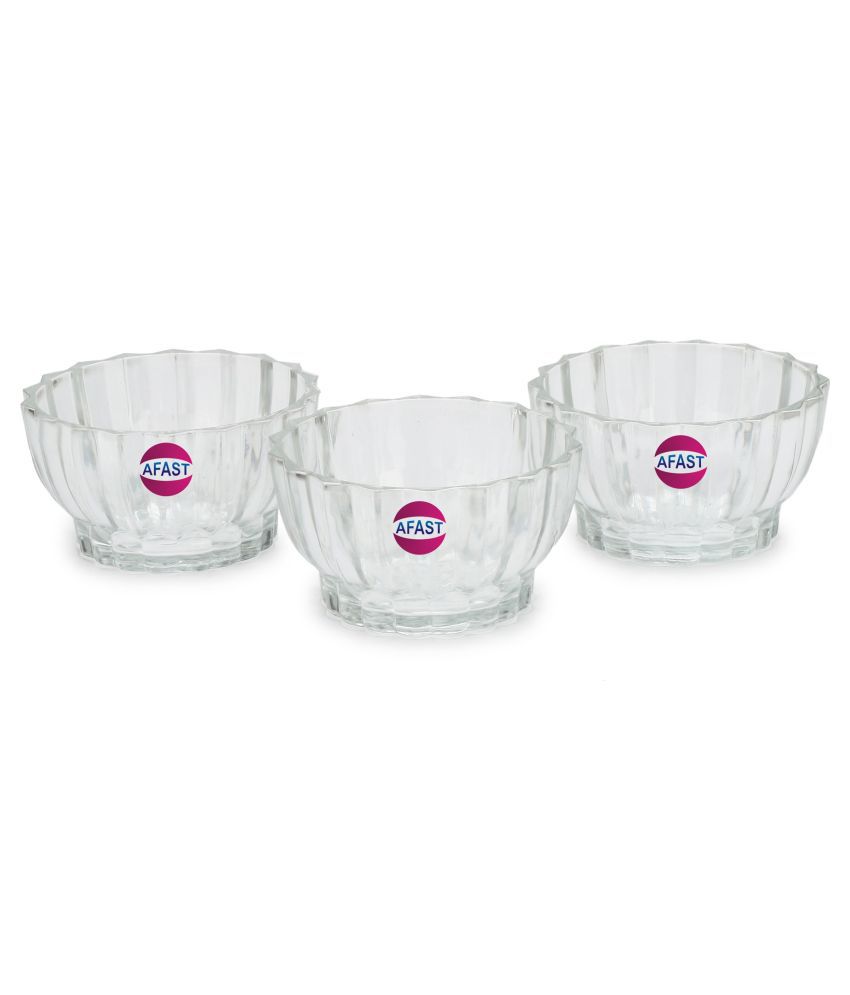     			Afast Glass Bowl, Transparent, Pack Of 1, 650 ml
