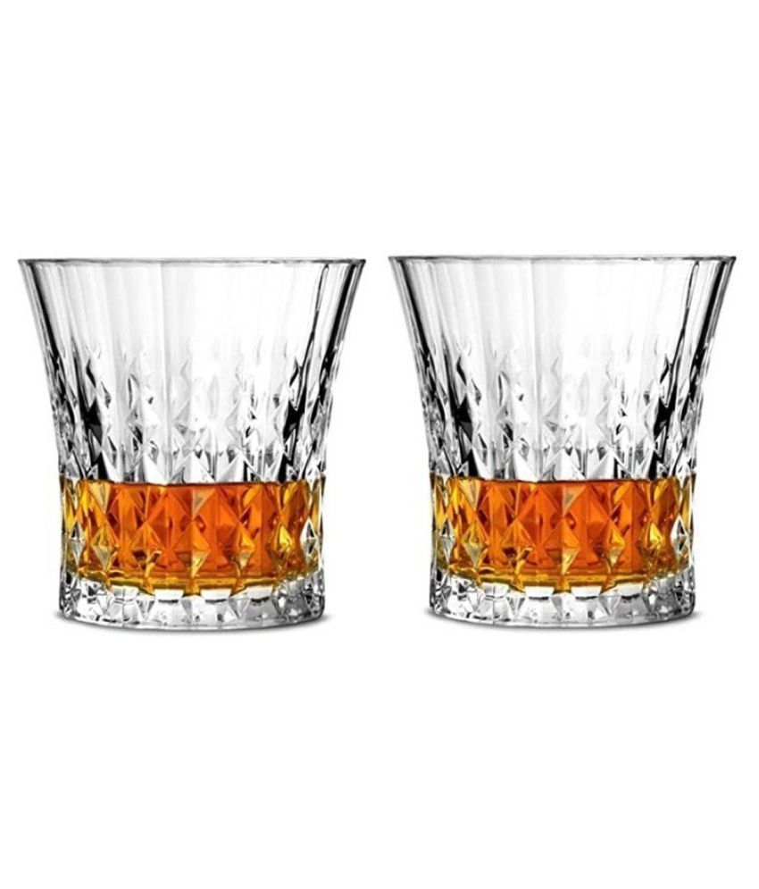     			Afast Glass Whisky Glasses, Clear, Pack Of 2, 190 ml