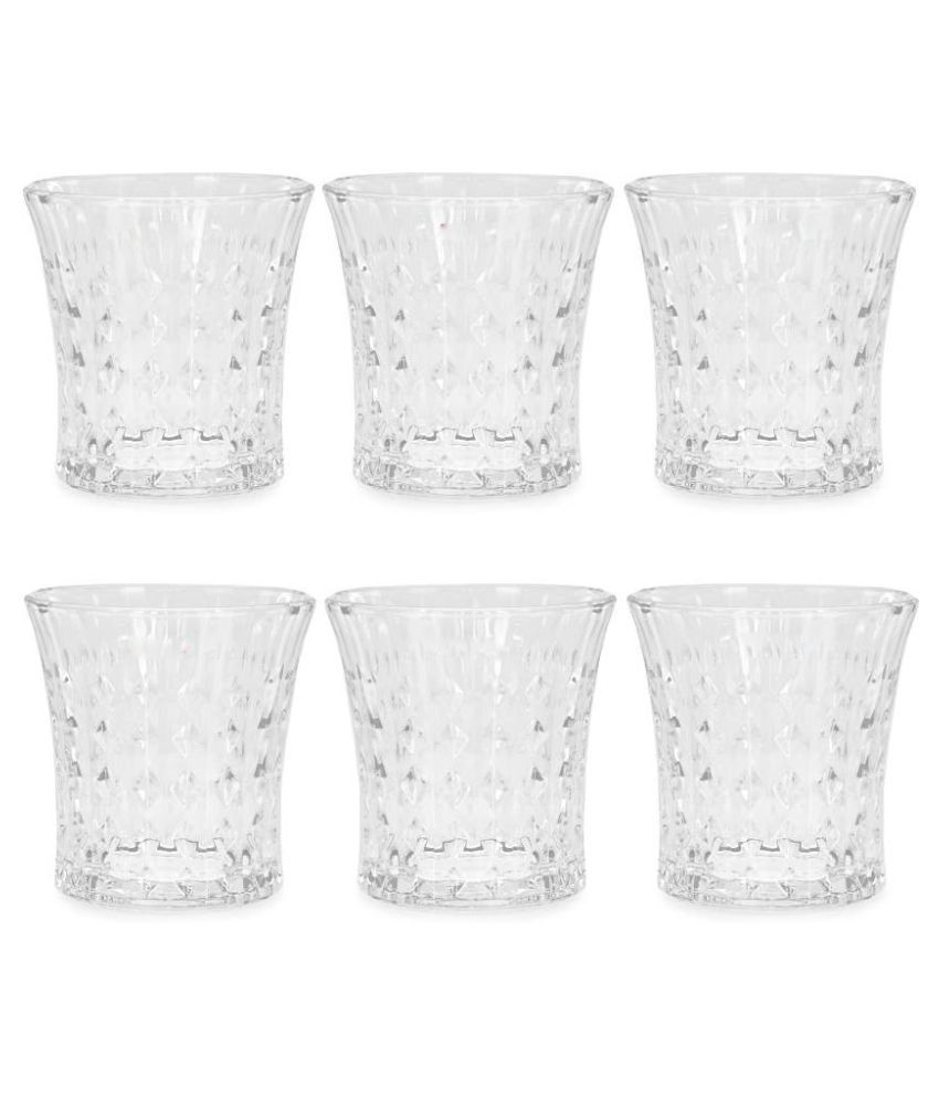     			Afast Glass Whisky Glasses, Clear, Pack Of 6, 190 ml