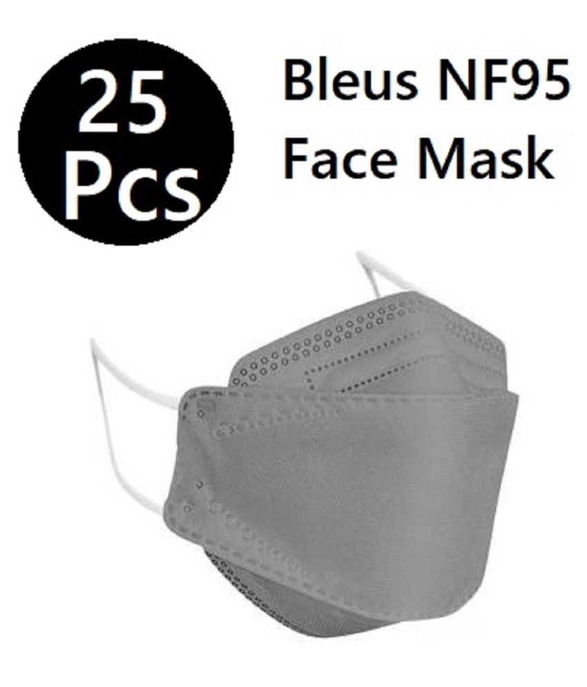 Bleus Kf94 Grey Fish Shape 25 Mask N95 Mask Buy Bleus Kf94 Grey Fish