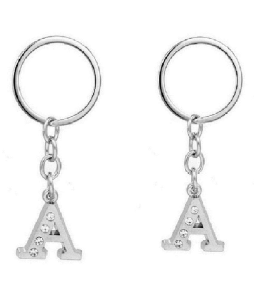     			Americ Style Combo offer of Alphabet ''A & A'' Metal Keychains (Pack of 2)