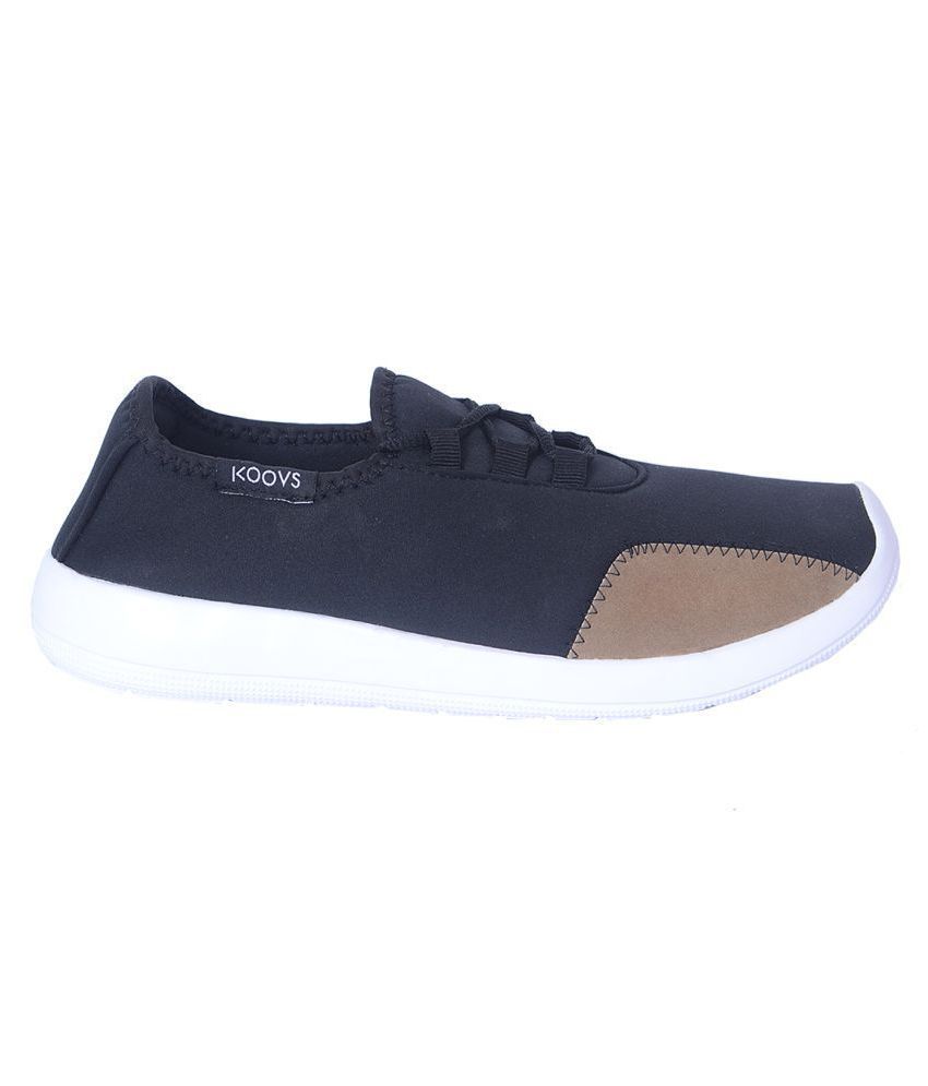 KOOVS Black Running Shoes - Buy KOOVS Black Running Shoes Online at ...