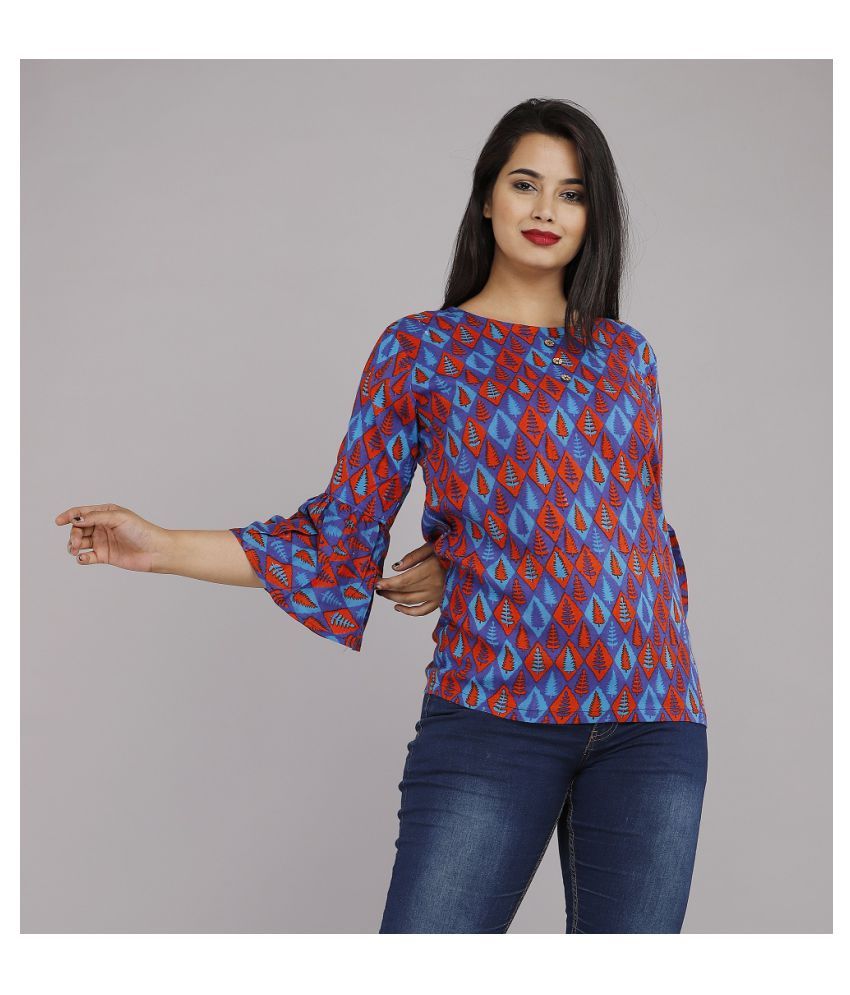 Cronzz Rayon Regular Tops Multicolor Single Buy Cronzz Rayon